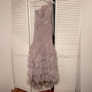 Pronovias gown.  Worn once. Beautiful soft gray.